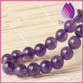 High quality 6mm natural amethyst round beads gemstone beads for jewelry